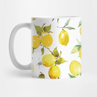 Watercolor lemons 7 Mug